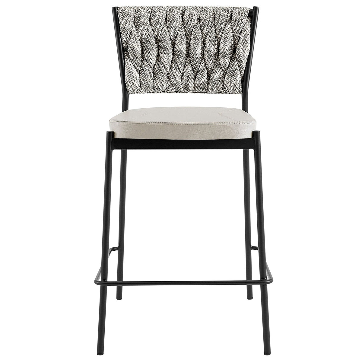 New Pacific Direct Leander Fabric/ PU Counter Stool, (Set of 4)  - 1240015-5006