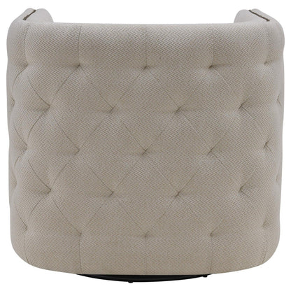 New Pacific Direct Leslie Fabric Swivel Tufted Chair - 900148-276