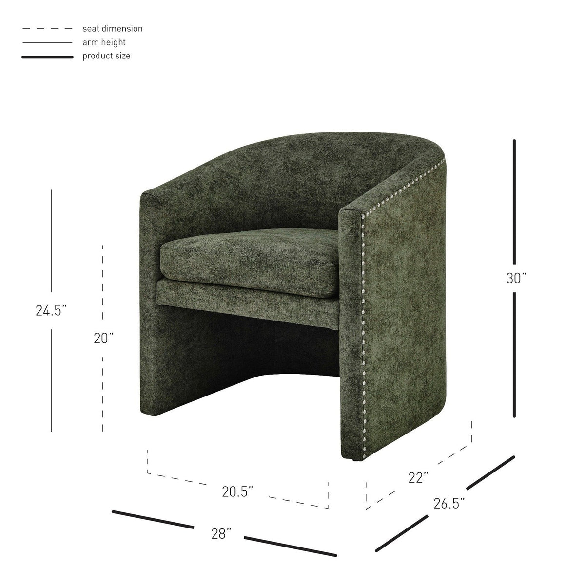 New Pacific Direct Freya Fabric Accent/ Dining Side Chair  - 1900185-562