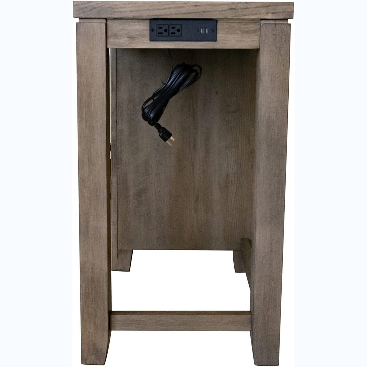Sunset Trading Saunders 71" Narrow Bar Console Sofa Table with Charging Station - ED-D18620TCB