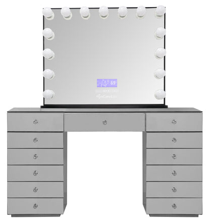 DoCareLife Sofia Mirrored Vanity - DCL-VT003-SILVER-SET