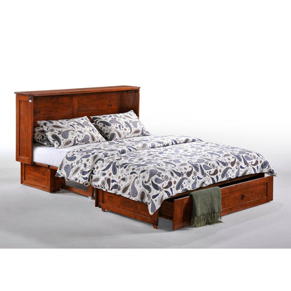 Night and Day Furniture Clover Queen Murphy Cabinet Bed Complete - MUR-CLV-QEN-XX