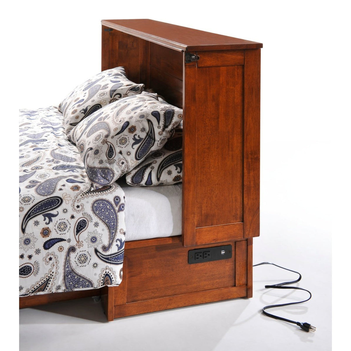 Night and Day Furniture Clover Queen Murphy Cabinet Bed Complete - MUR-CLV-QEN-XX