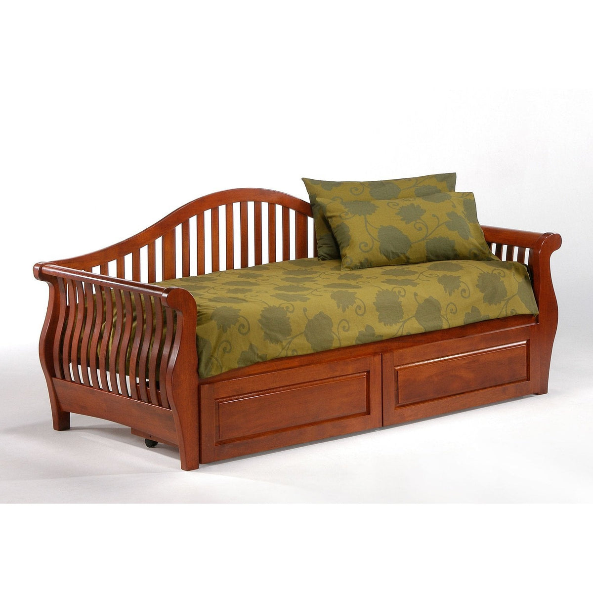 Night and Day Furniture Cherry Nightfall Daybed Complete - NFA-DB-XX-COM
