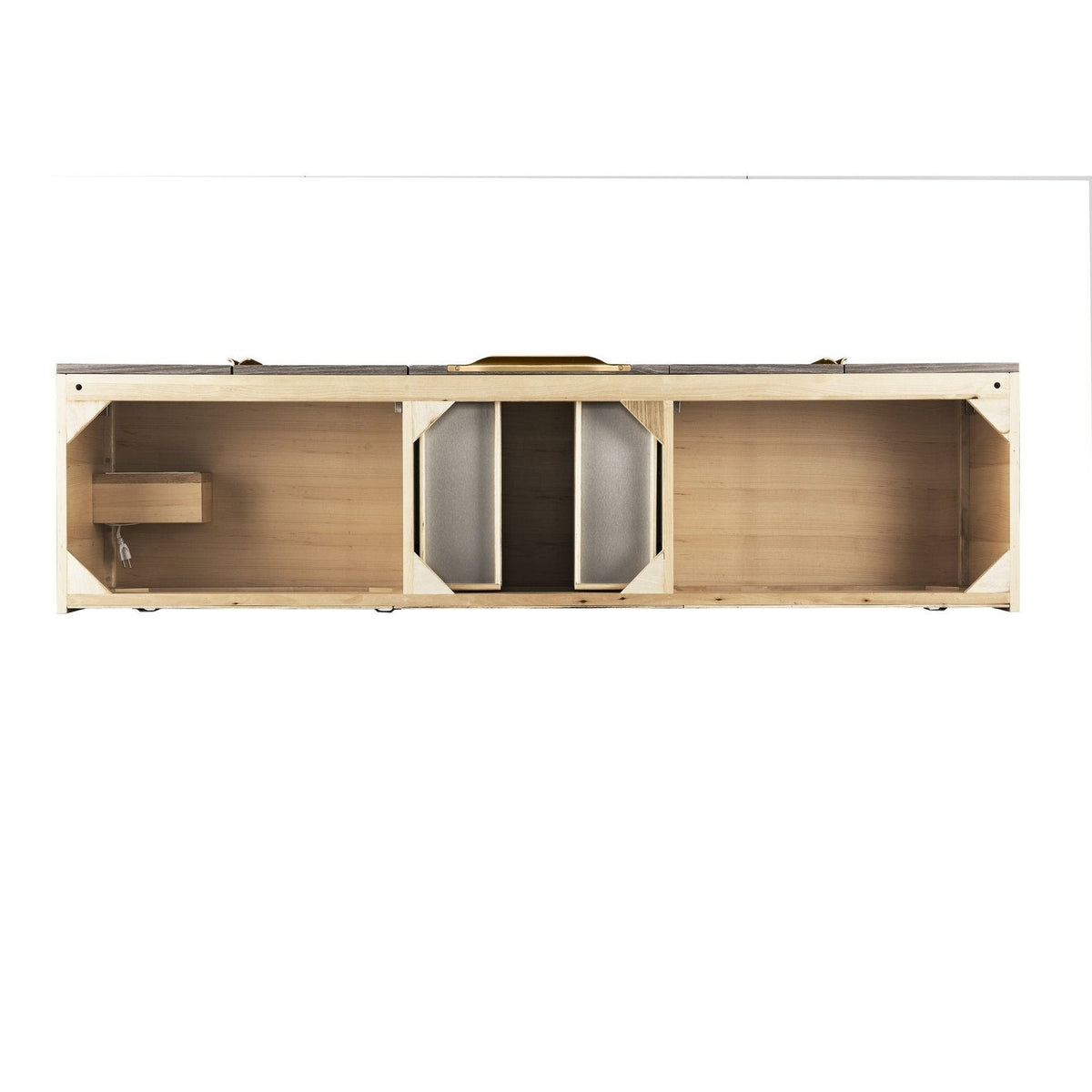 James Martin Vanities Mercer Island 72" Double Vanity - 389-V72D-AGR-G-DGG