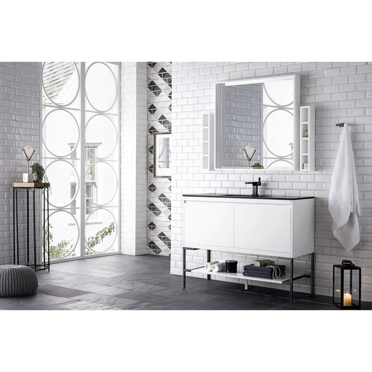 James Martin Vanities Milan 47.3" Single Vanity Cabinet - 801V47.3GWRGDCHB