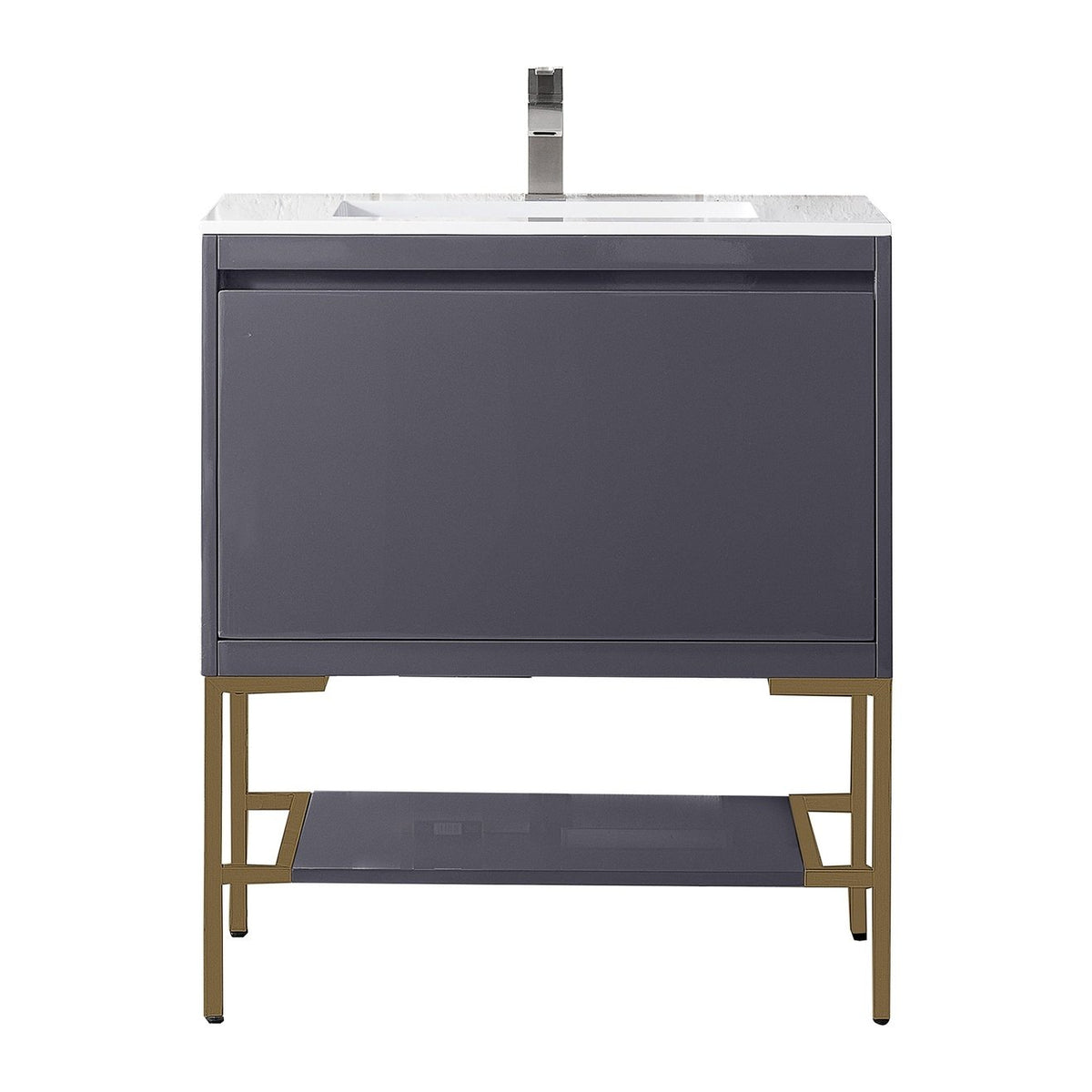 James Martin Vanities Milan 31.5" Single Vanity Cabinet - 801V31.5GWRGDCHB